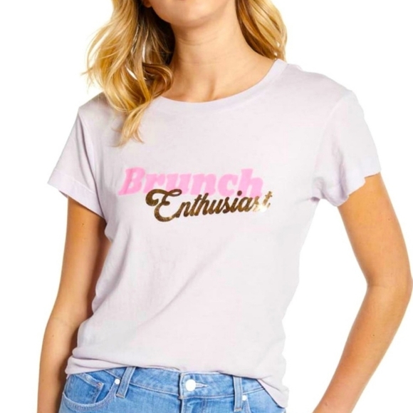 NWT Women's Wildfox Brunch Enthusiast T-shirt - Picture 5 of 8